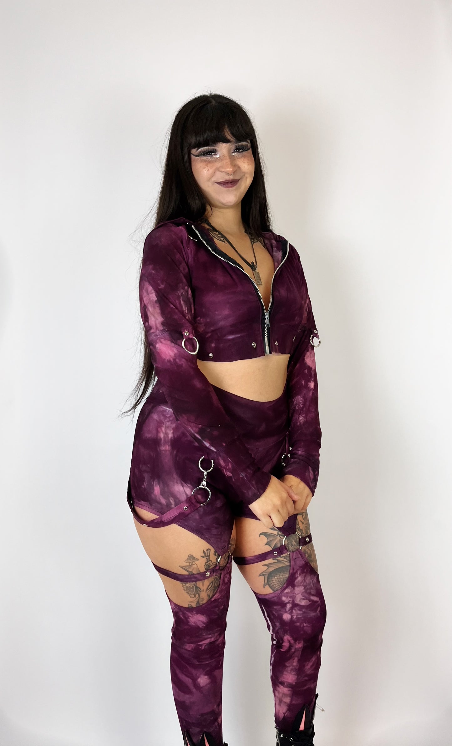 Rogue Zip Up Hoodie - BlackCherry
