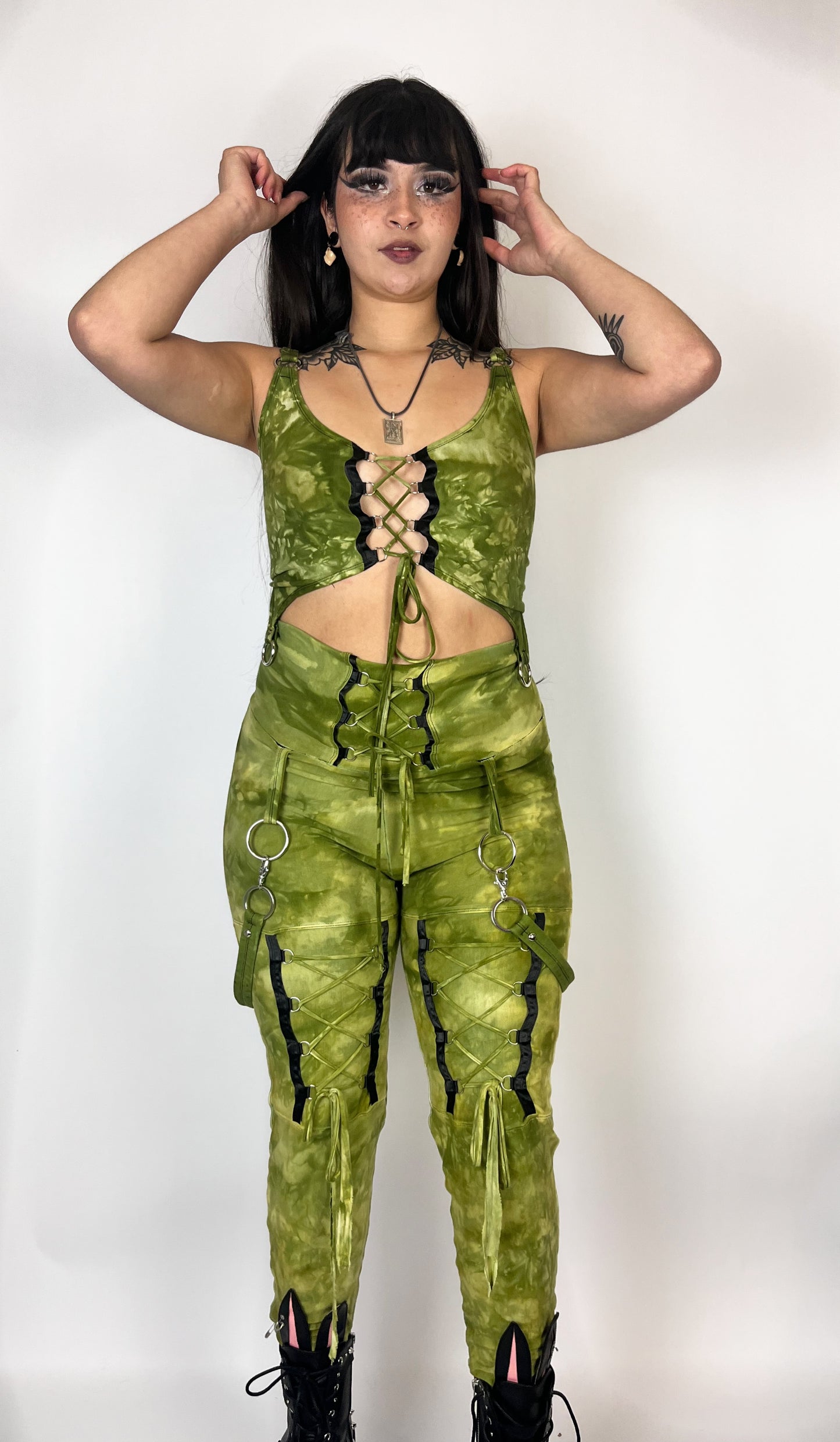 Angel Leggings - Moss