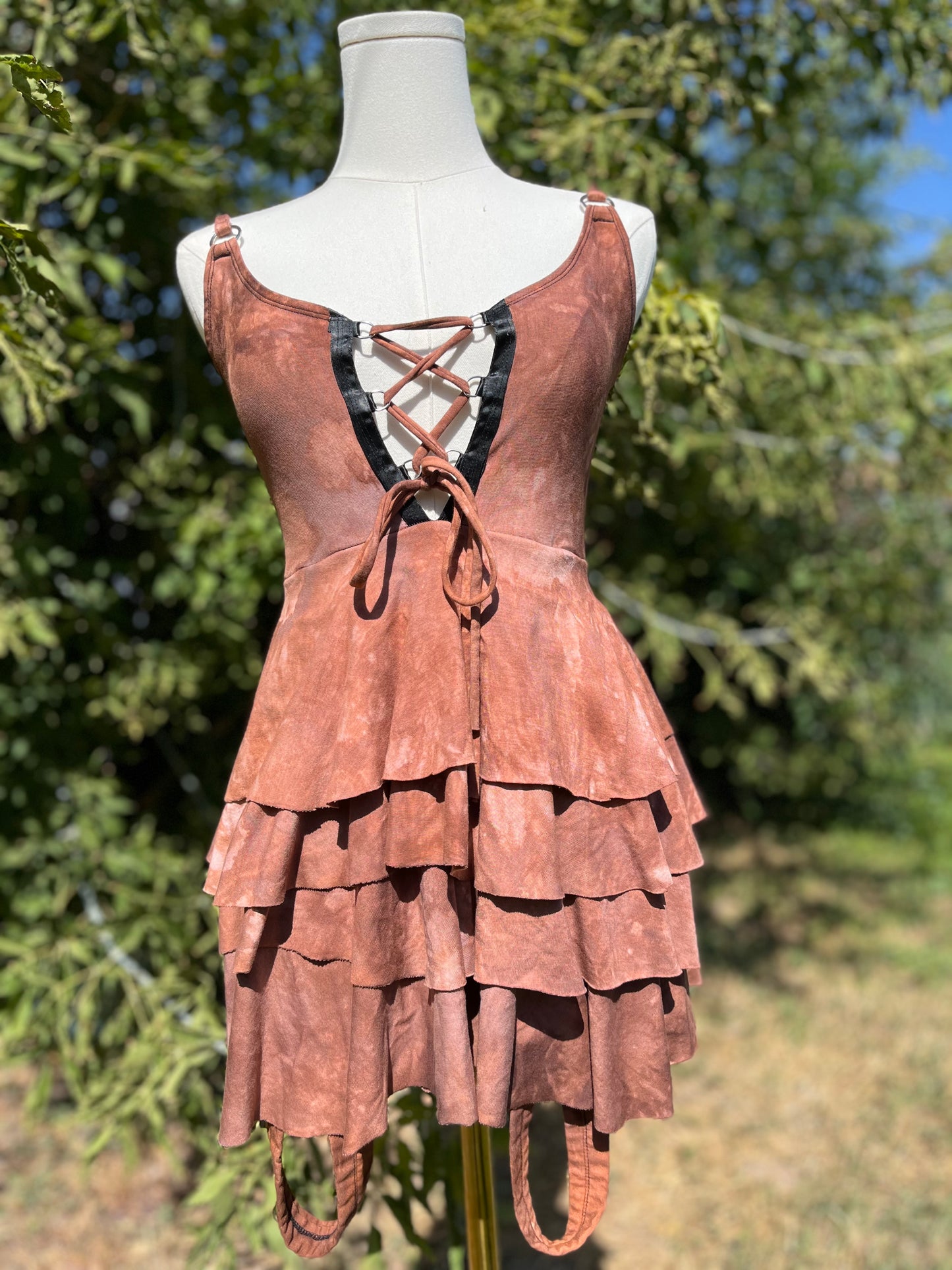 Floret Dress - Rust Brown
