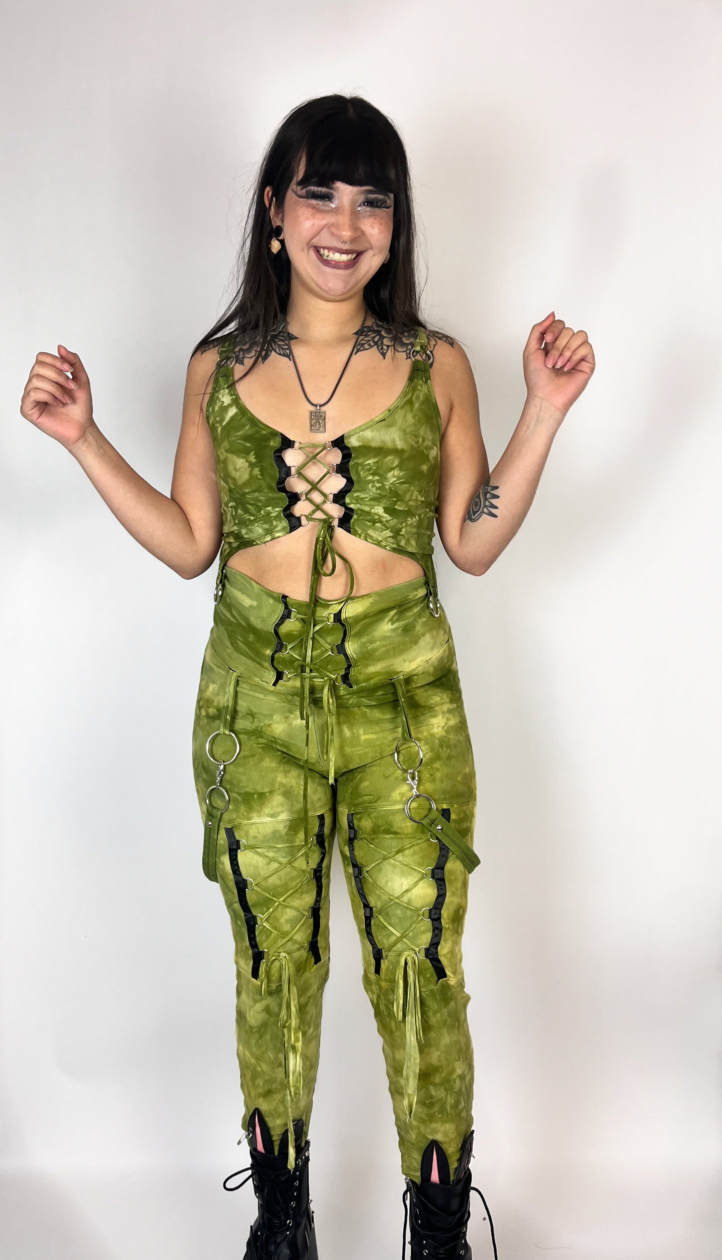 Angel Leggings - Moss