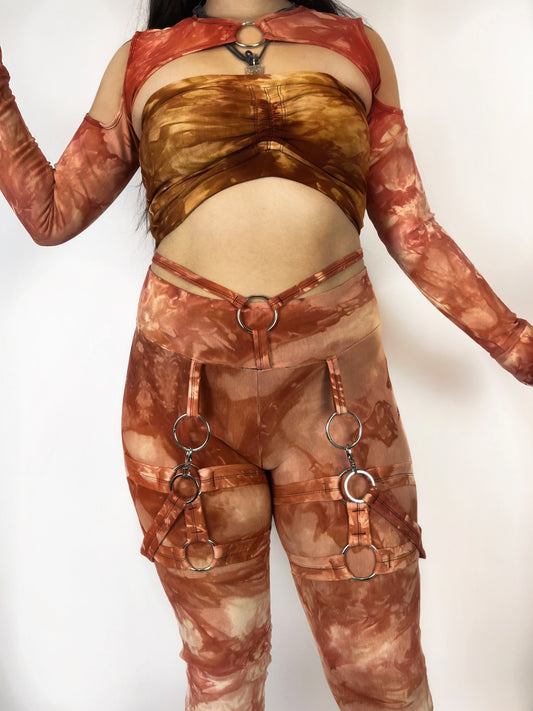 Viper leggings - Terracota