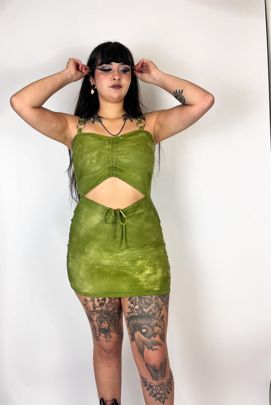 Siren Mini Dress - Moss
