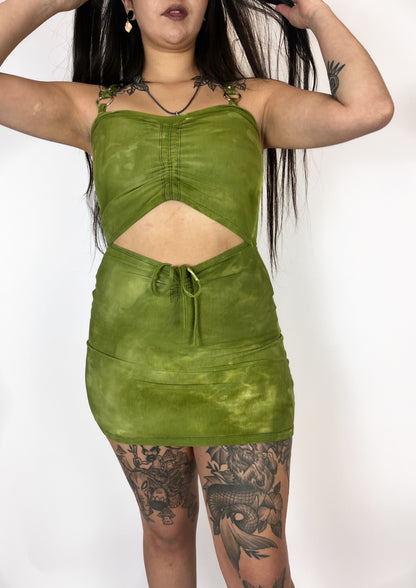 Siren Mini Dress - Moss