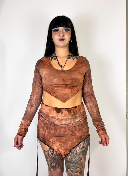 Pixie Skirt - Rust Brown
