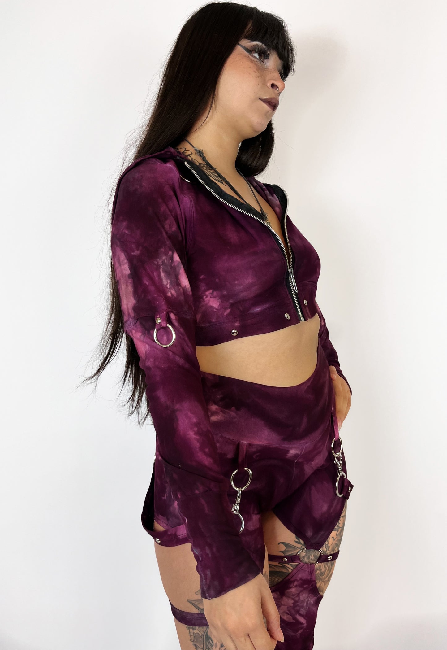 Rogue Zip Up Hoodie - BlackCherry