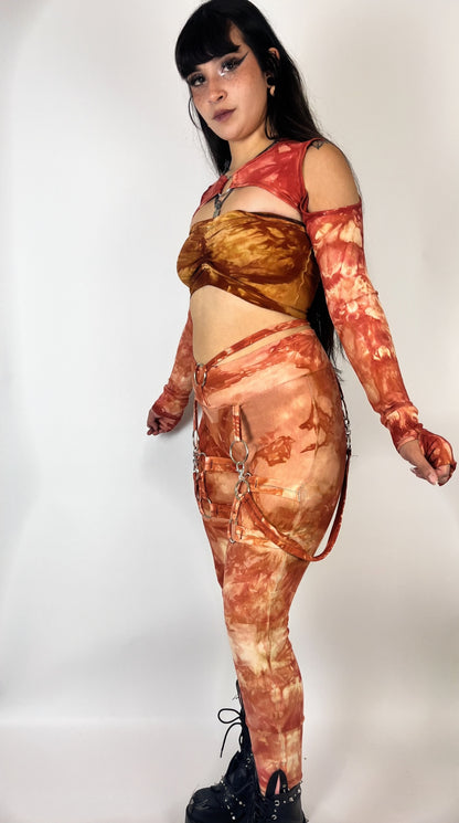 Viper leggings - Terracota