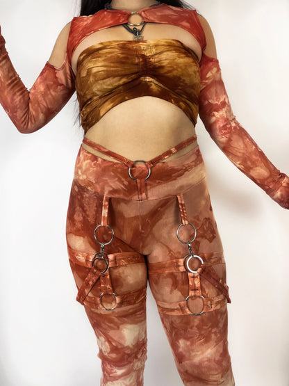 Viper leggings - Terracota