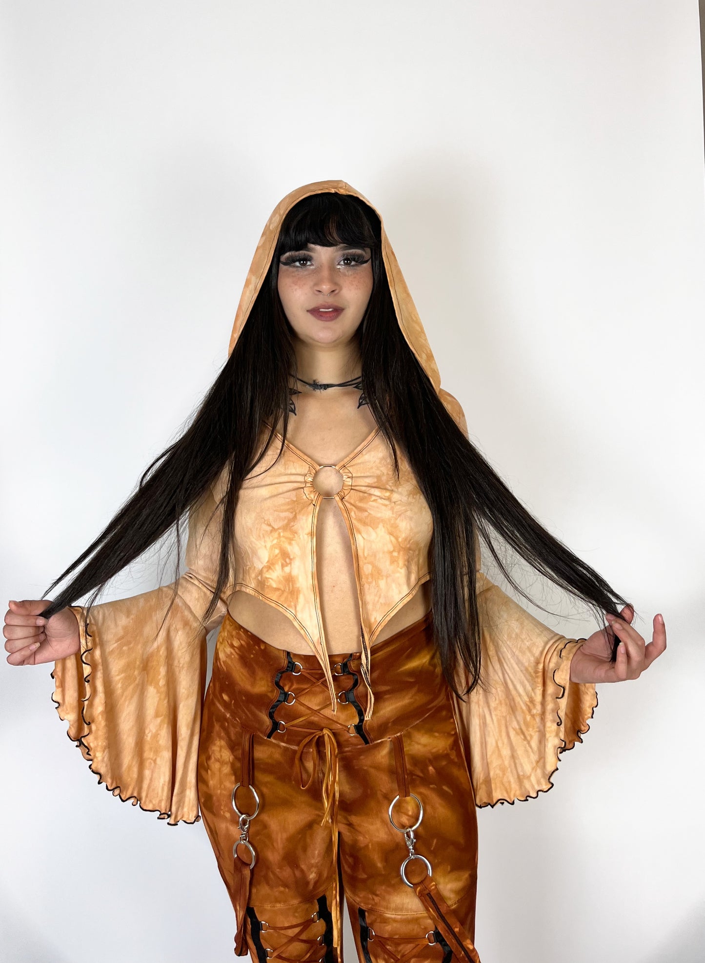 Hooded Mystic Top - Sand