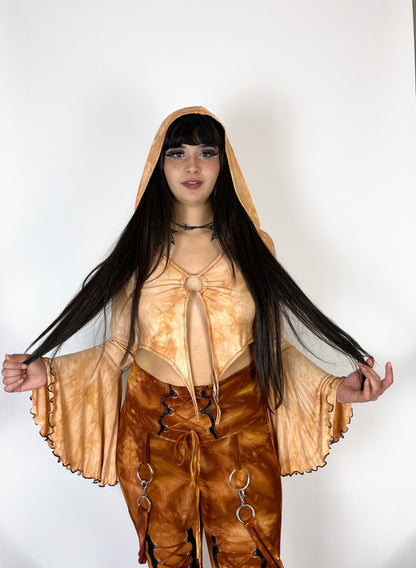 Hooded Mystic Top - Sand